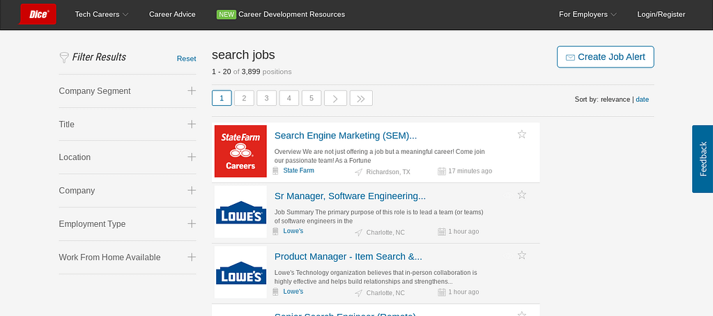 dice job search