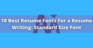 best resume fonts size
