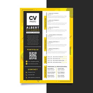 Colorful Resume Format