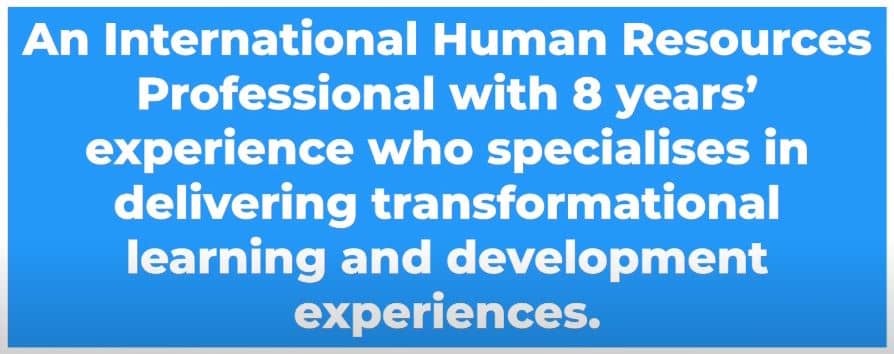Career Objective Human Resource