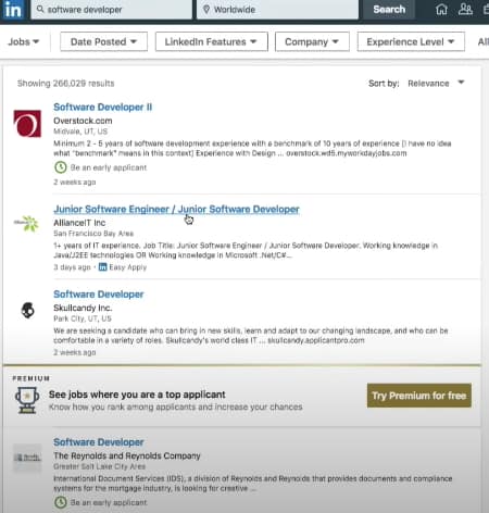 LinkedIn Job